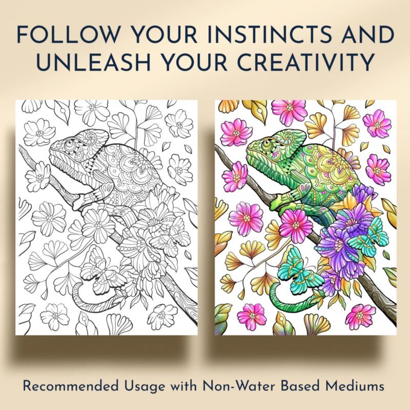 Libro para colorear RYVE Animal Mindfulness – 31 diseños