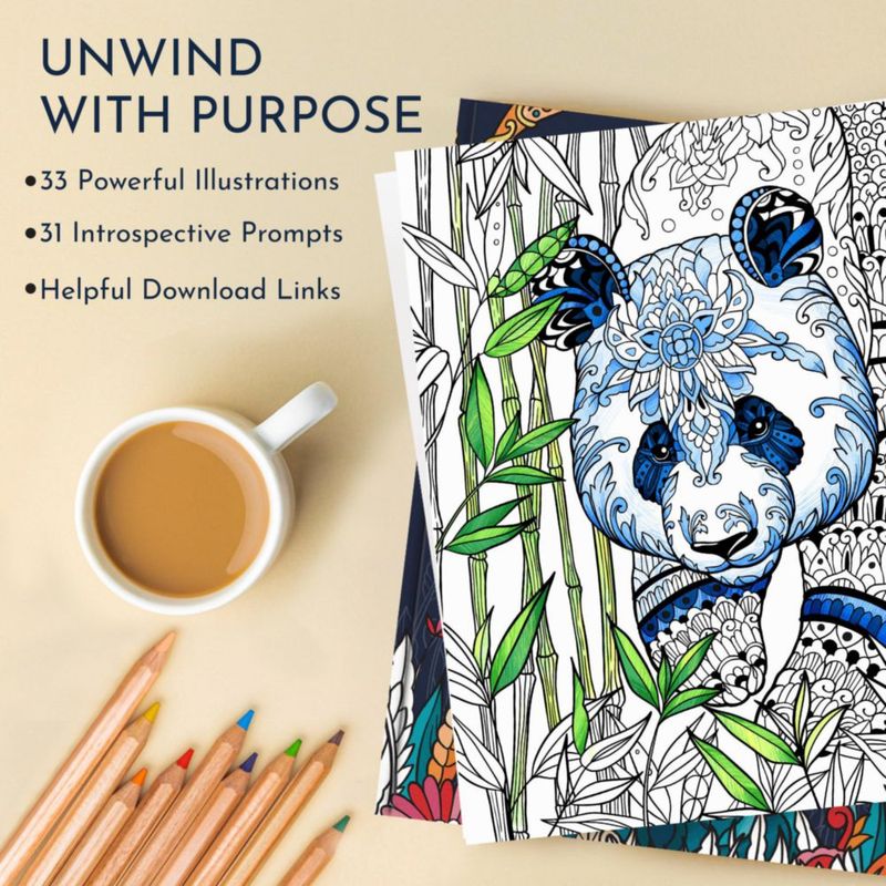 Libro para colorear RYVE Animal Mindfulness – 31 diseños