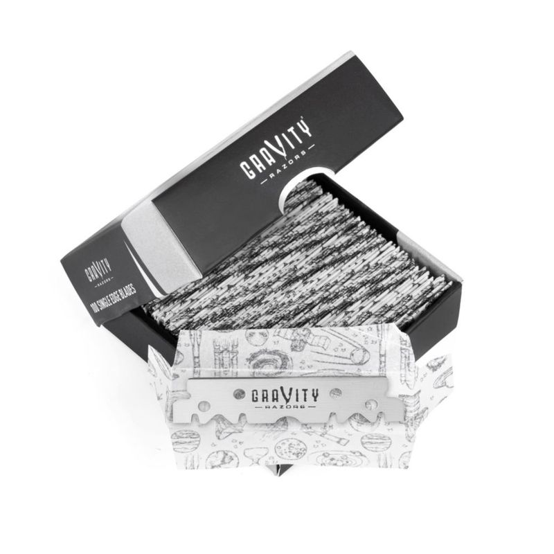 Cuchillas de afeitar GRAVITY RAZORS 100 unidades Acero sueco