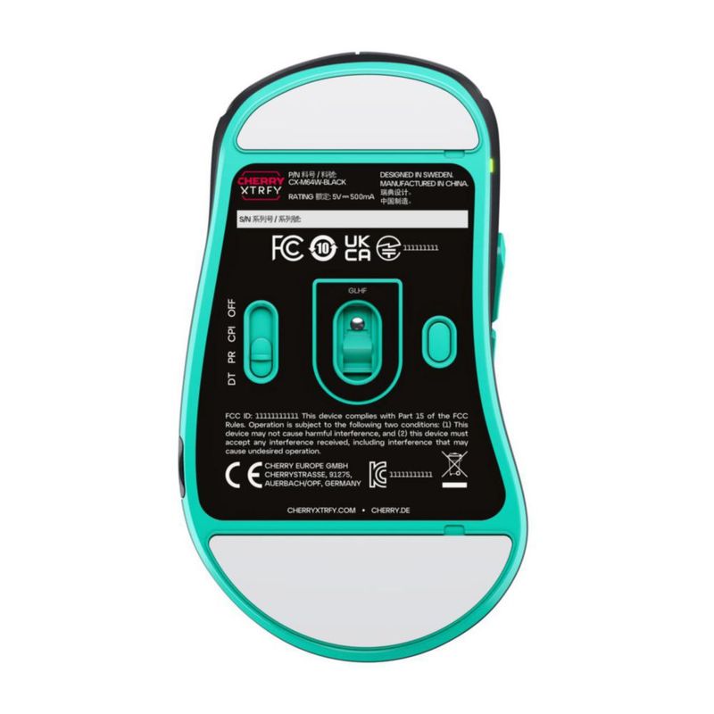 Ratón Gaming CHERRY XTRFY M64 Inalámbrico Negro
