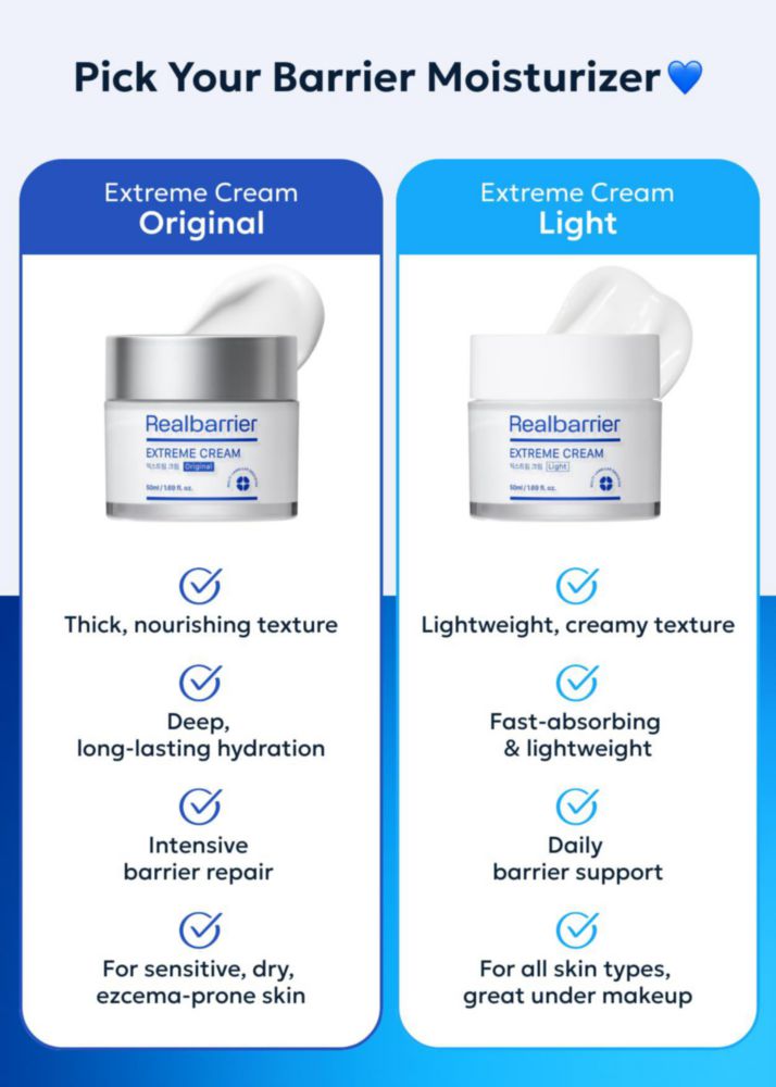 Crema Extrema Hidratante Facial Real Barrier - Pack Doble
