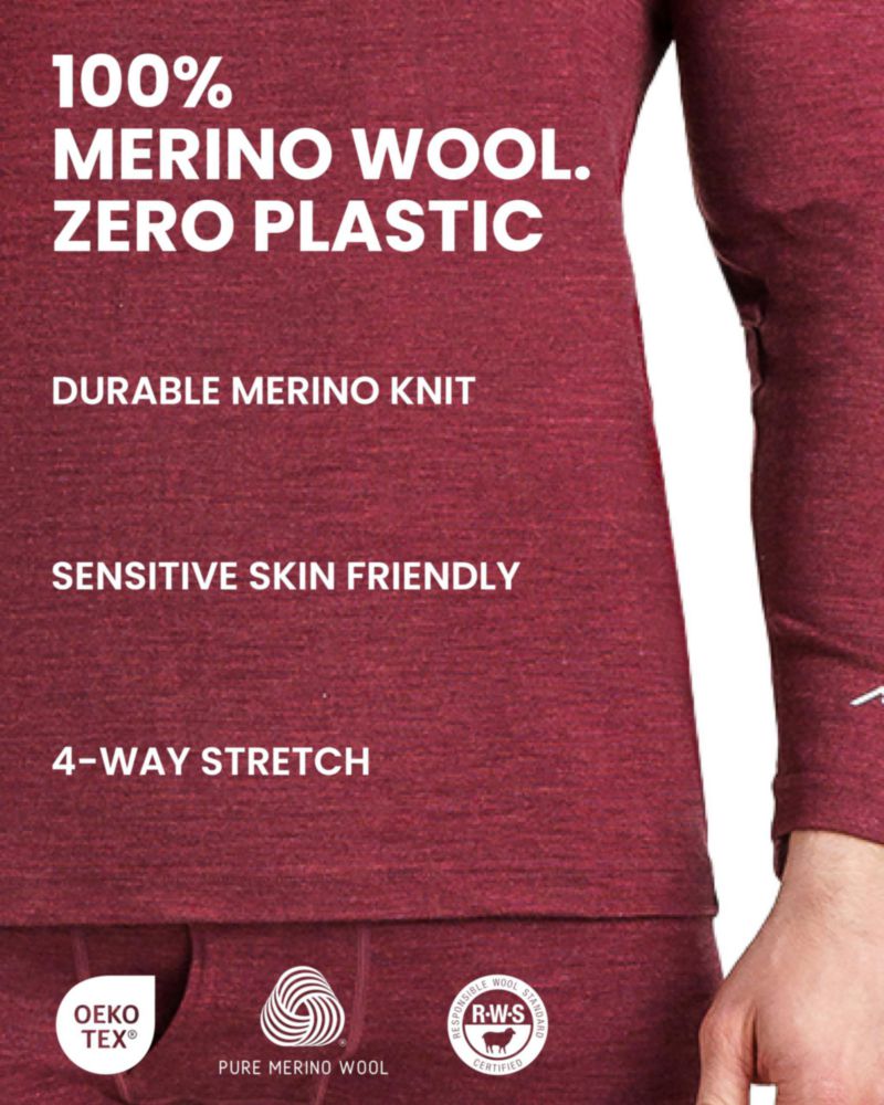 Conjunto de capa base Merino.tech talla L 165 gris carbón