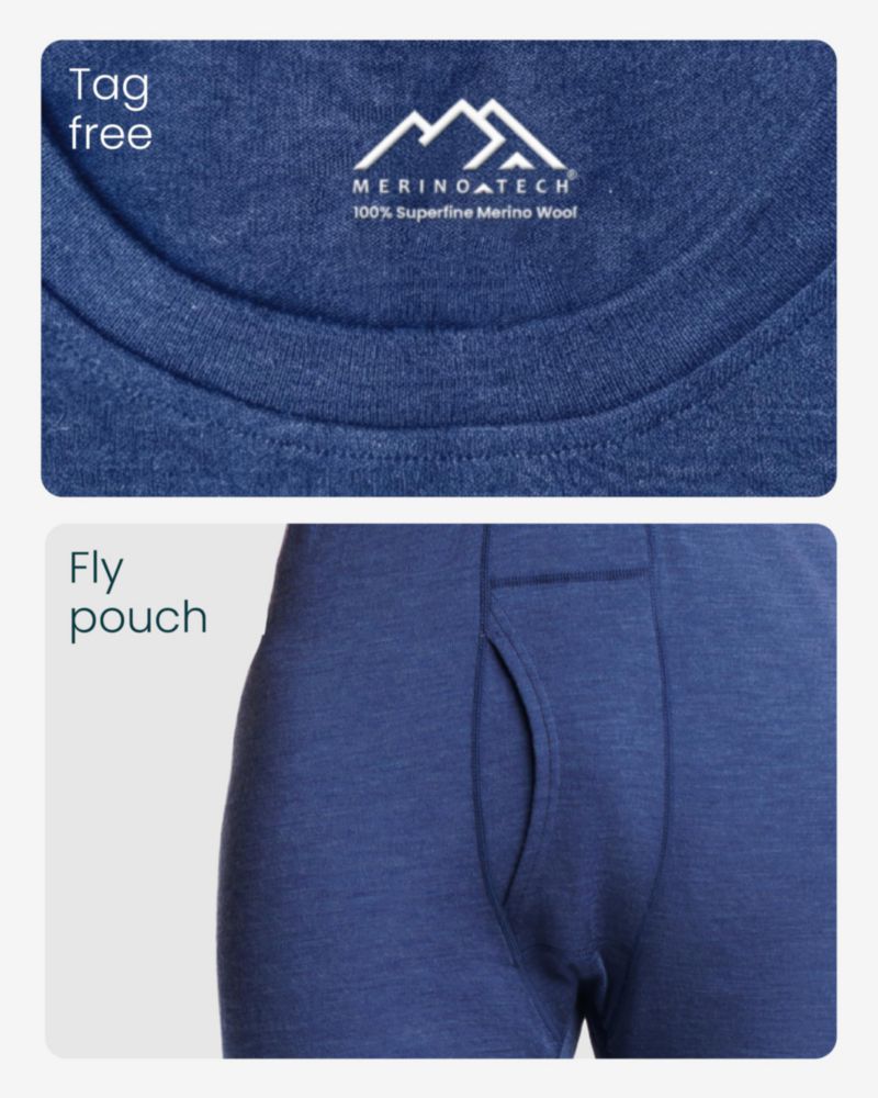 Conjunto de capa base Merino.tech talla L 165 gris carbón