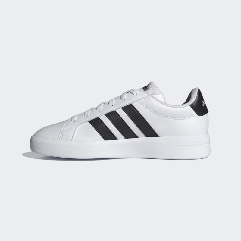 Zapatillas adidas Grand Court 3.0 J blanco/negro talla 7 (US Kids)