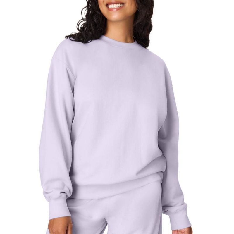 Sudadera Hanes Relaxed Fit de corte holgado con estampado floral