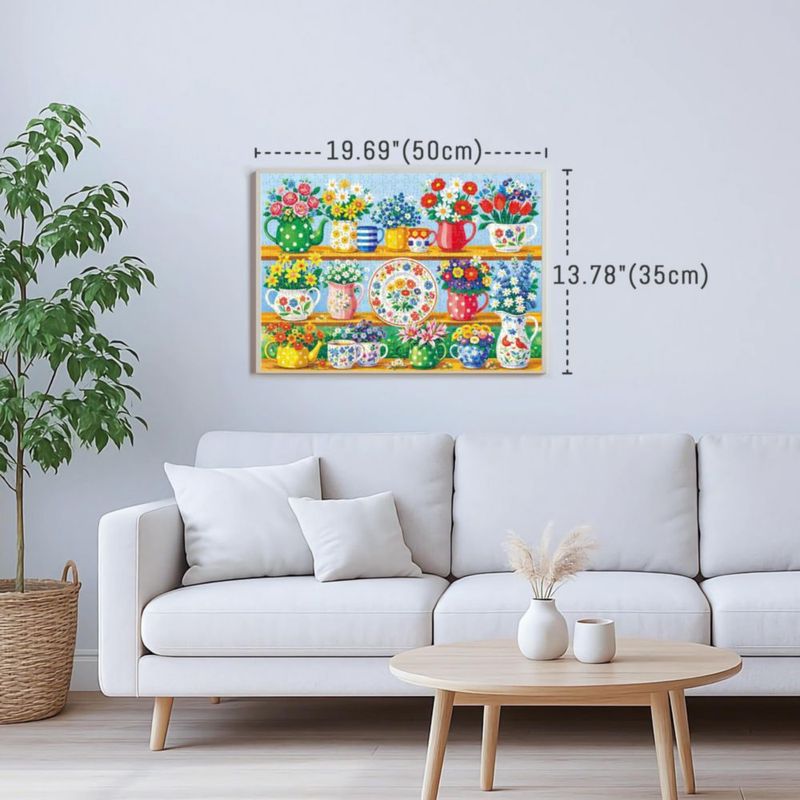 PUZZLES BenBen 500 piezas - Teteras florecientes - Floral