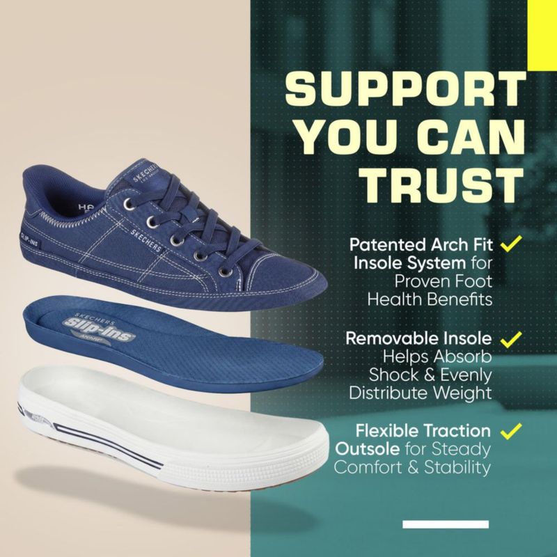 Zapatos Skechers Street Mujer Talla 8 US (Azul Marino)