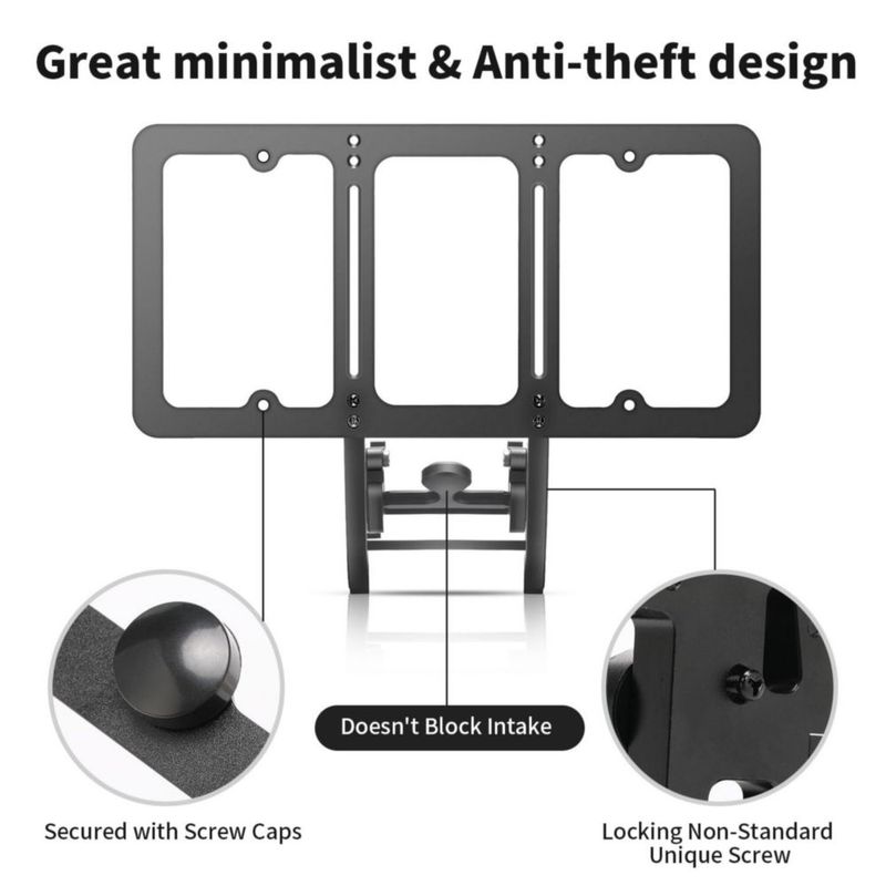 Soporte para placa de matrícula TesFram Tesla Model X 2022‑2024