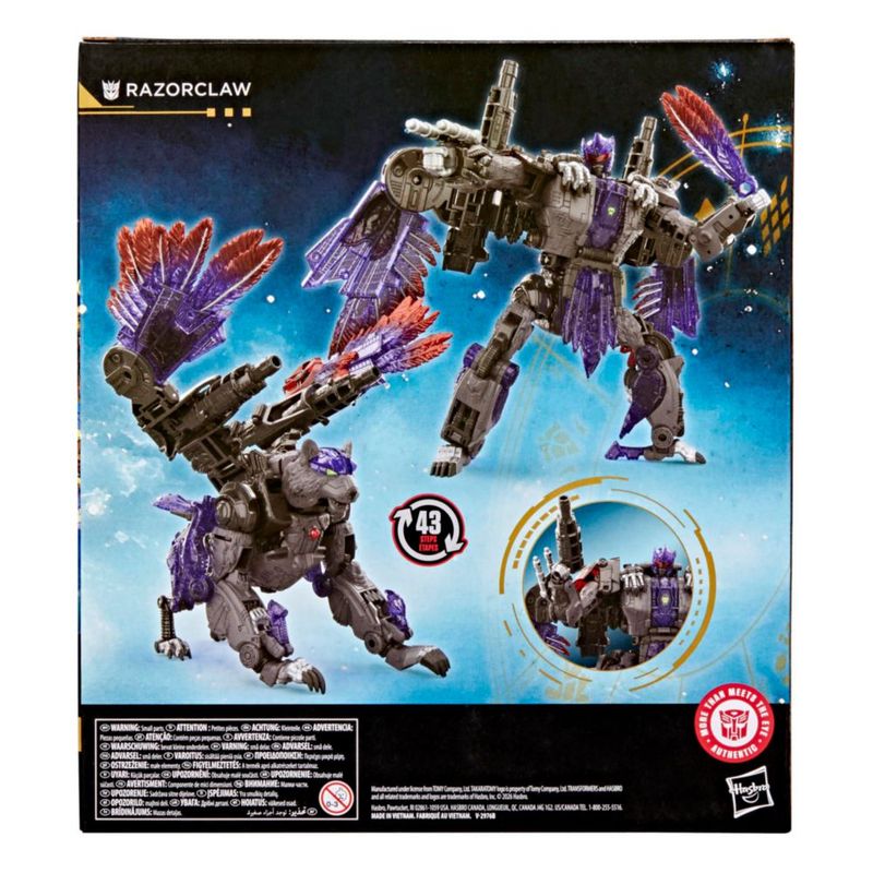Figura de Acción Transformers Razorclaw 19 cm Clase Líder