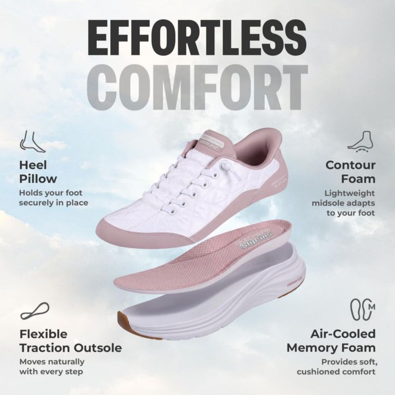 Zapatos Skechers Cozy FIT 7.5W Slip-INS Lavanda