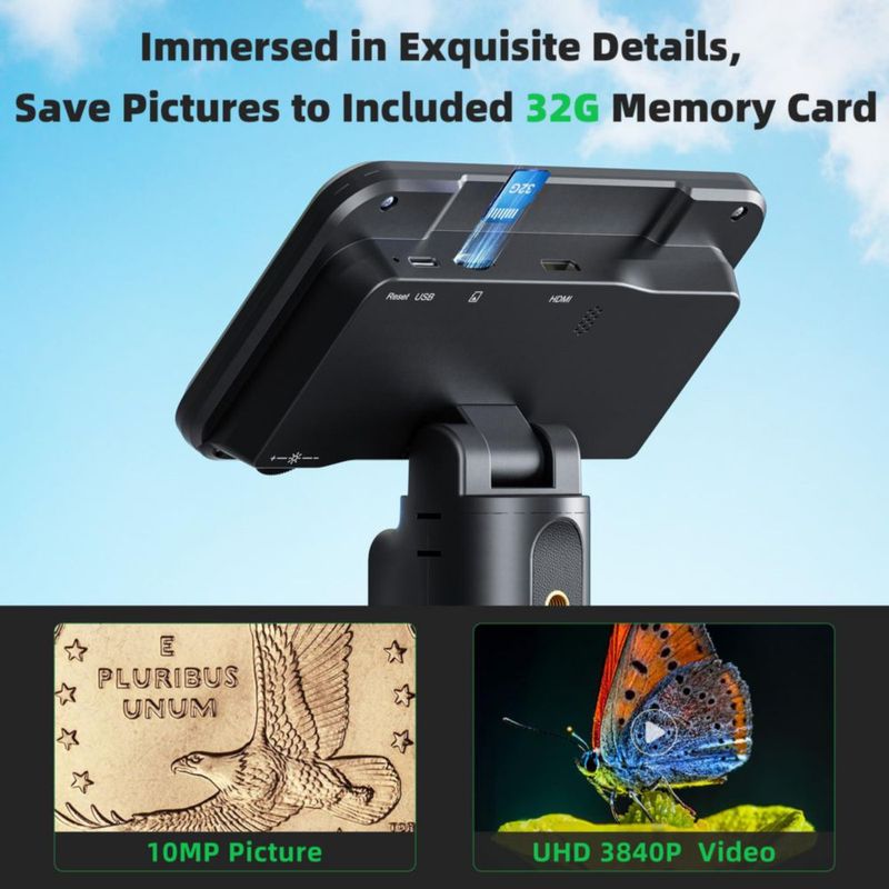 Microscopio digital LINKMICRO 5\" 4K UHD 10MP HDMI USB