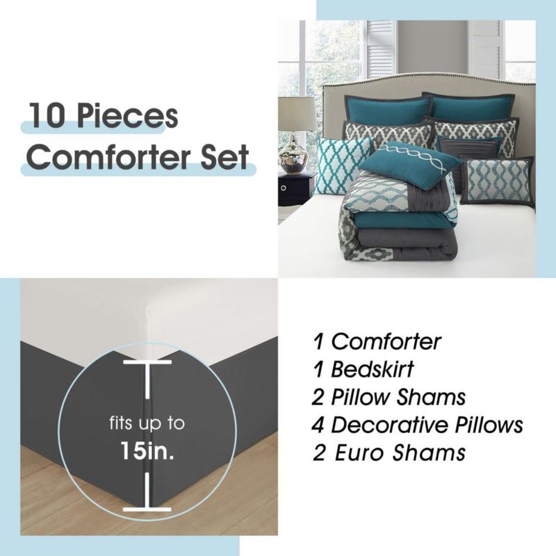 Juego de ropa de cama LANCO MODERN LIFESTYLE 10 piezas azul