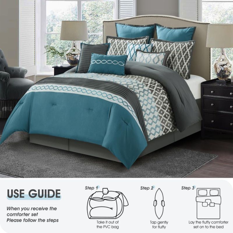 Juego de ropa de cama LANCO MODERN LIFESTYLE 10 piezas azul