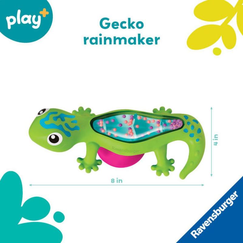 Ravensburger Rainmaker Gecko – Juguete Sensorial Impermeable