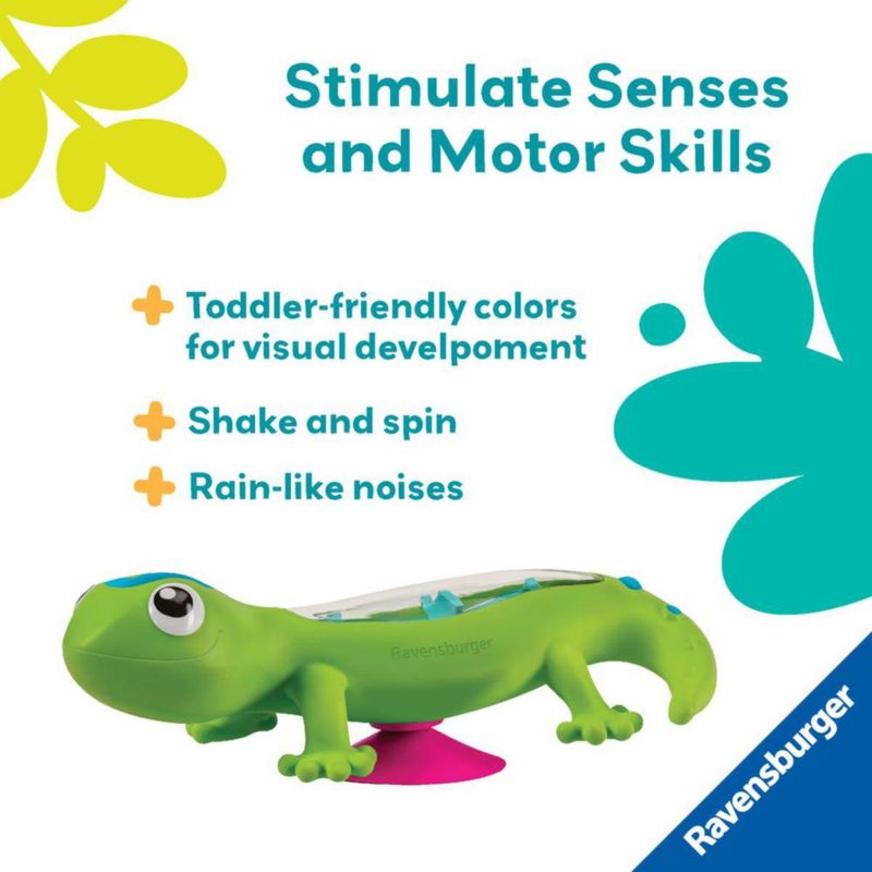 Ravensburger Rainmaker Gecko – Juguete Sensorial Impermeable