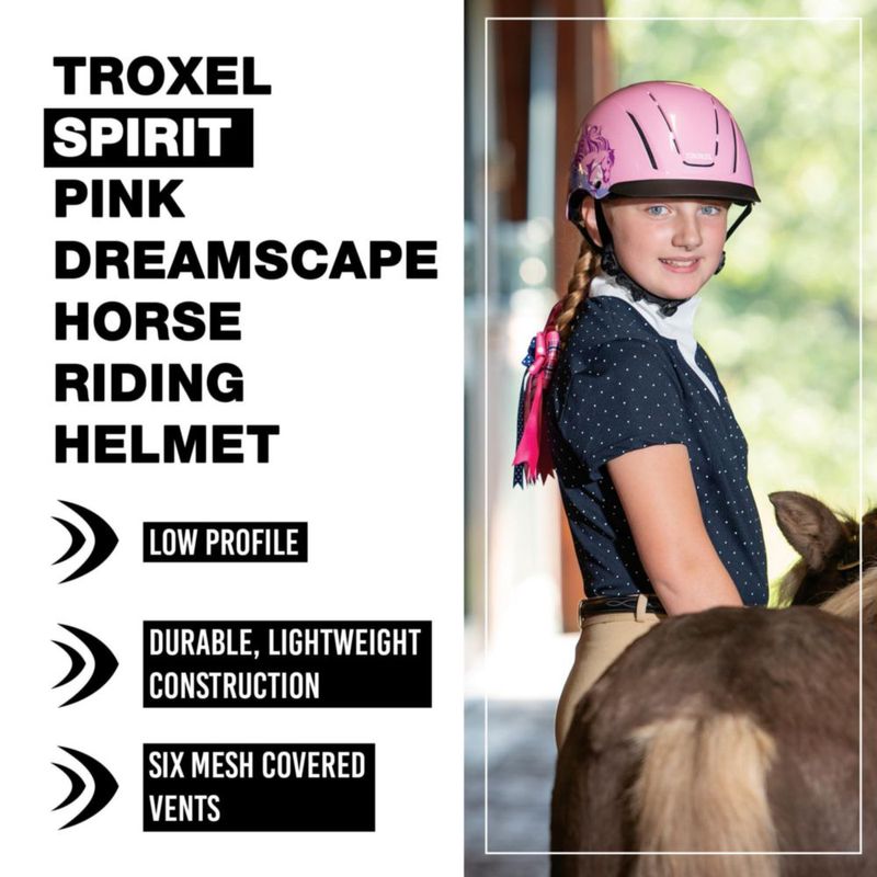 Casco Troxel Spirit Talla Media Rosa Dreamscape