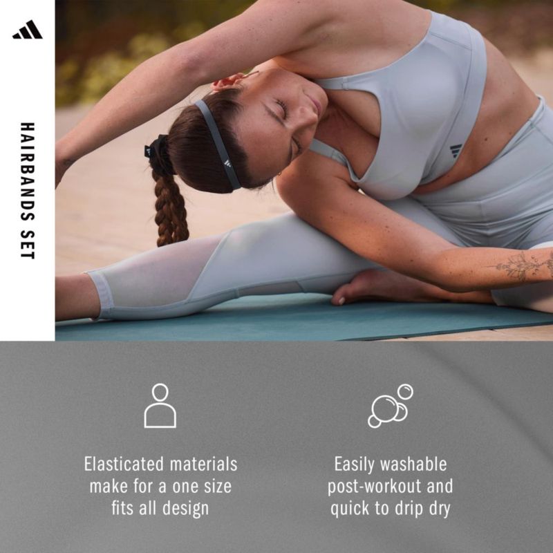 Cinta para el pelo adidas 6 unidades Neutro Multi