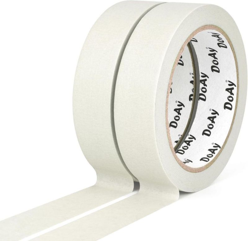 Cinta de Pintor DOAY Paquete de 2 25 cm × 55 m Blanca
