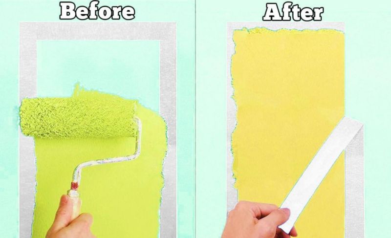 Cinta de Pintor DOAY Paquete de 2 25 cm × 55 m Blanca