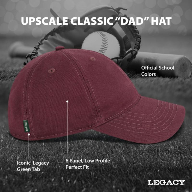 Gorra de béisbol Legacy NCAA con licencia oficial – Colores del equipo Texas A&M