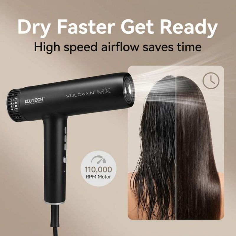 Secador de pelo izutech Vulcann MX 2.0 iónico 1875W negro
