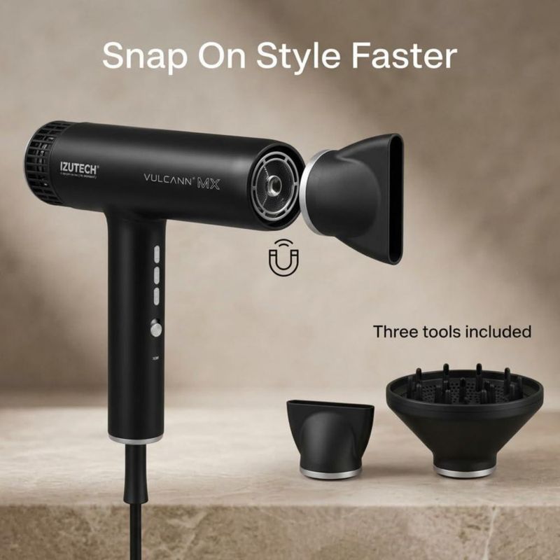 Secador de pelo izutech Vulcann MX 2.0 iónico 1875W negro