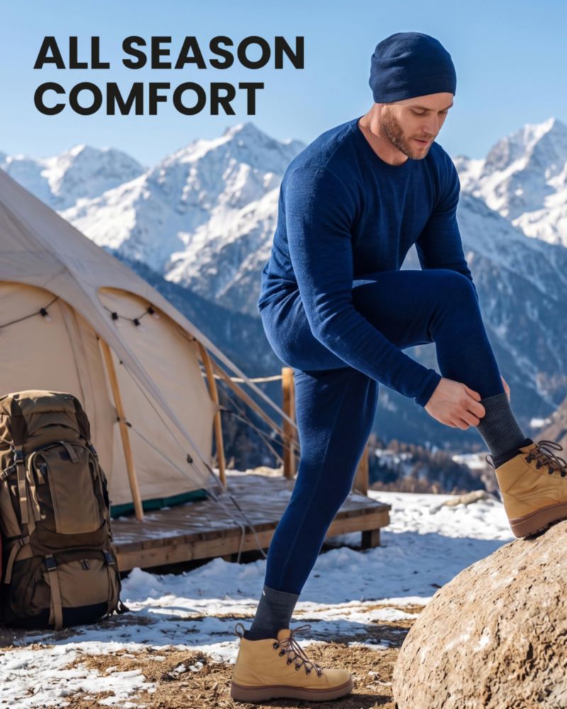 Conjunto de capa base Merino.tech M 320 g/m² negro