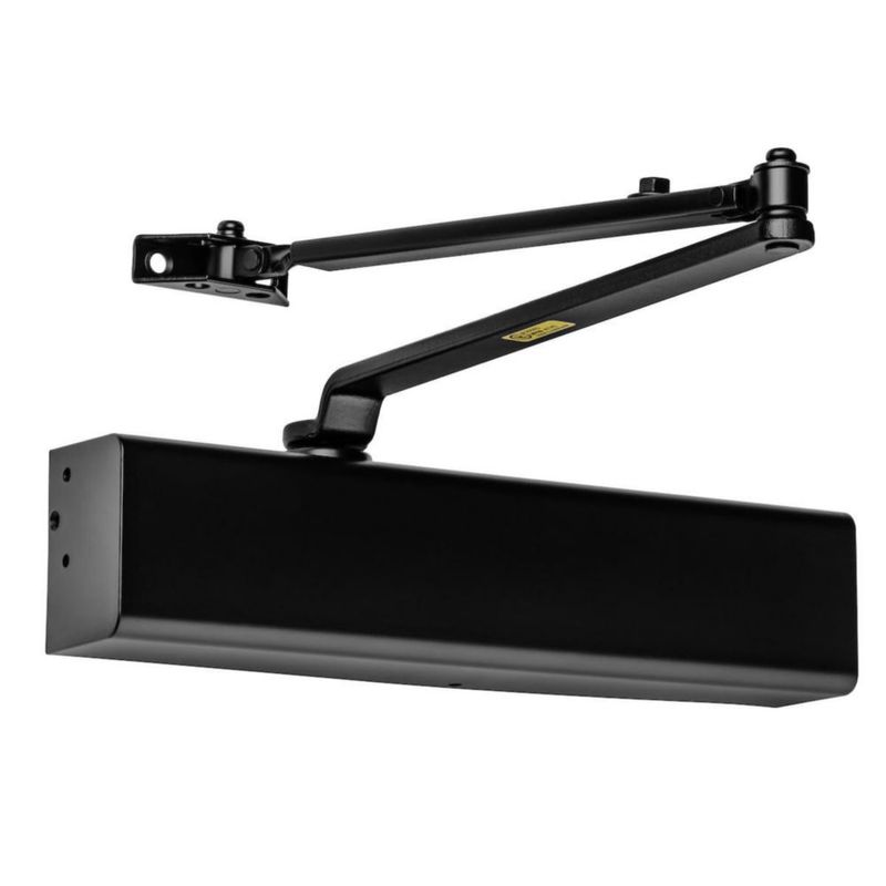 Cierrapuertas Dynasty Hardware 32 cm negro resorte ADA 1‑6