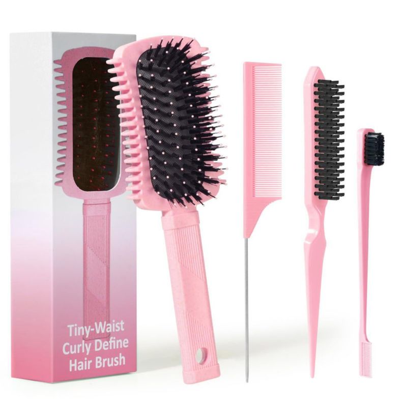 Cepillo Definidor de Rizos Auhrjomra 23 cm Rosa