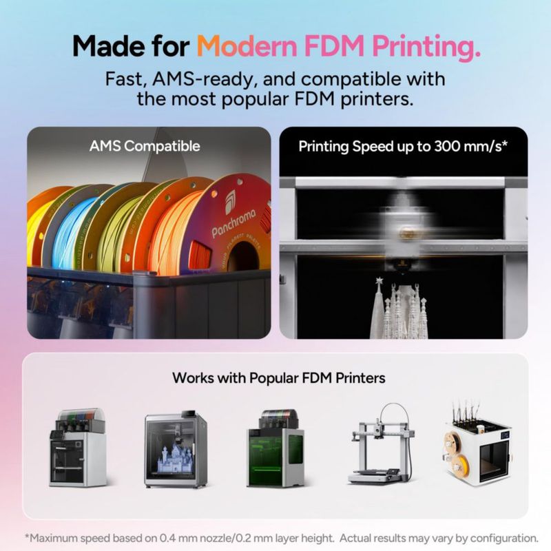 Filamento PLA Polymaker Panchroma 1 kg Rojo 175 mm