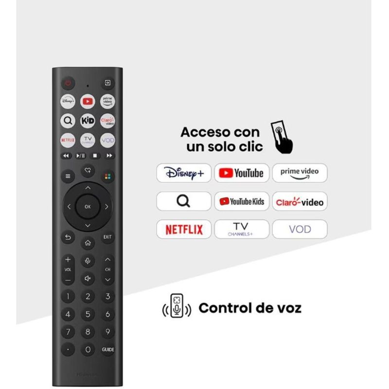 Pantalla UHD Hisense 75 Pulgadas 4K Smart 75A65NV