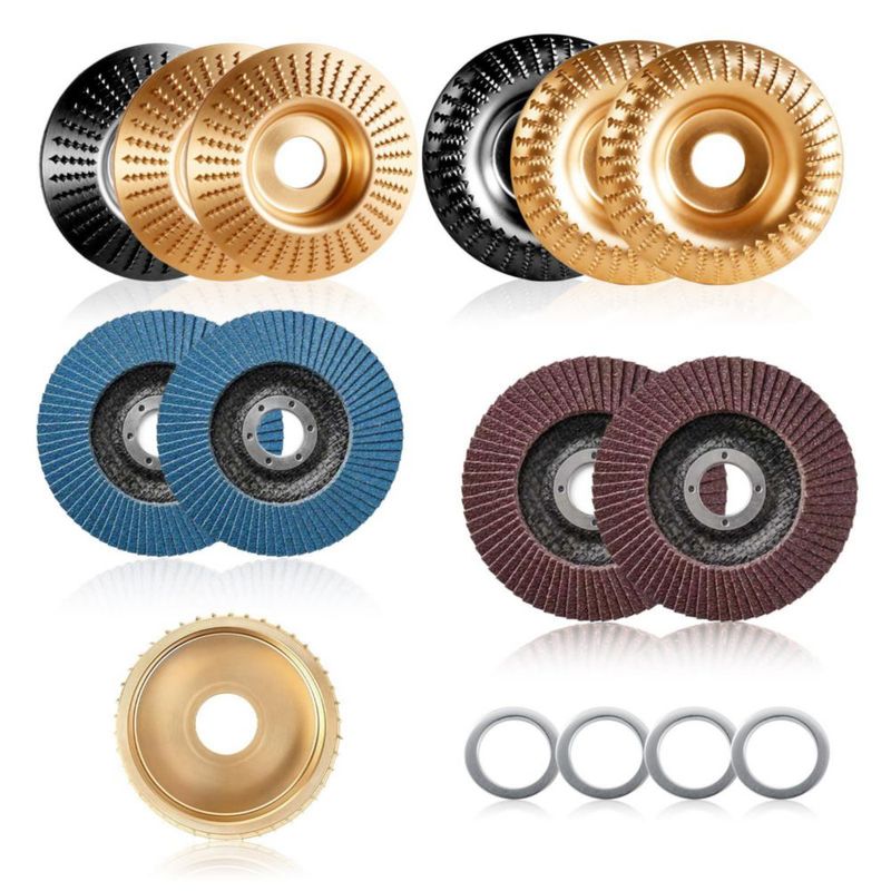 Discos de tallado de madera JoulWave 15 piezas 4" y 45"