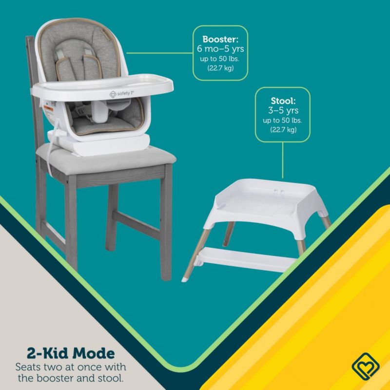 Silla Alta Safety 1st Grow & Go Gris Francés