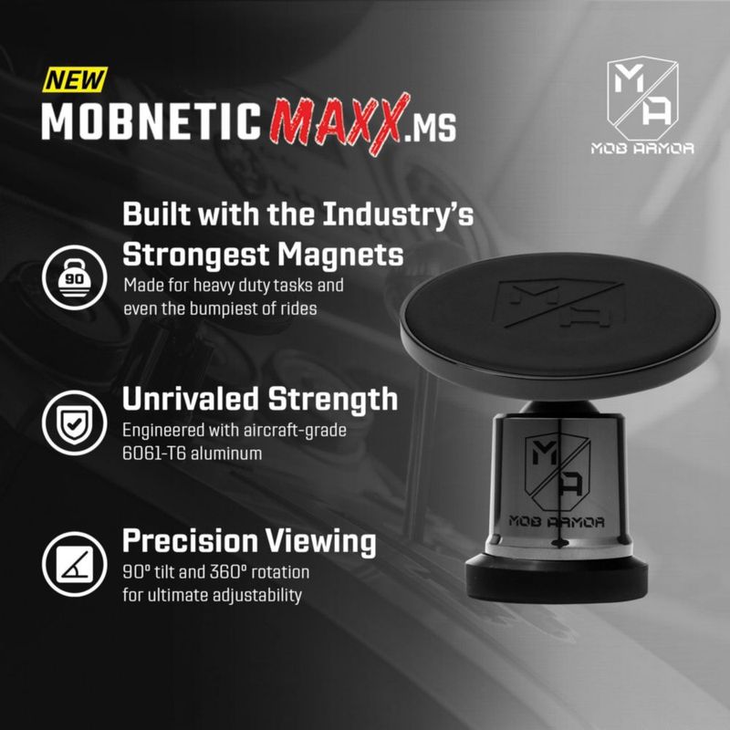 Soporte para Teléfono Mob Armor MobNetic Maxx MS MagSafe Negro