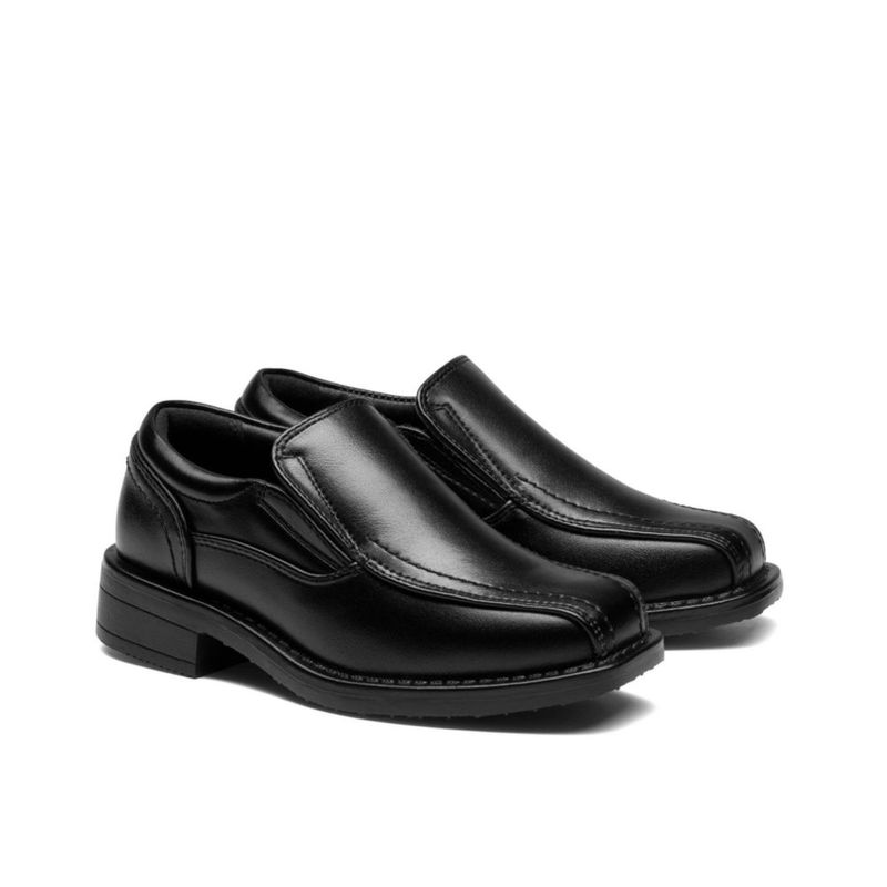 Mocasines Bruno Marc 7 para niños mayores negros sin cordones