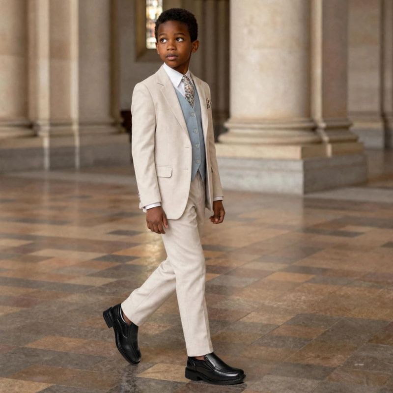 Mocasines Bruno Marc 7 para niños mayores negros sin cordones