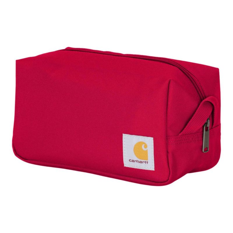 Estuche de cosméticos Carhartt 23 cm Rojo con cremallera para viajes