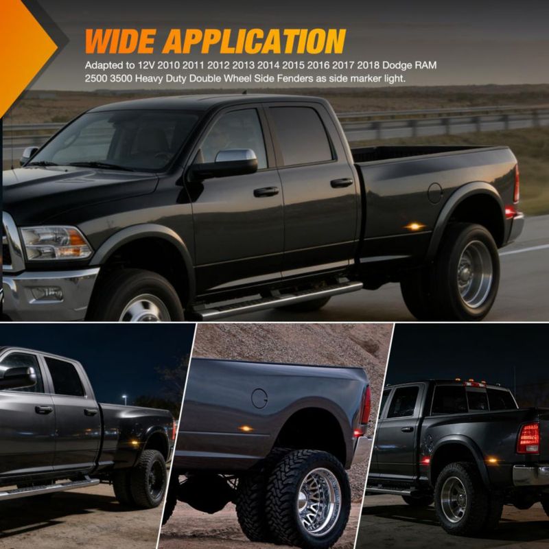Luces de posición Nilight Dodge Ram 2500/3500 2010‑2018