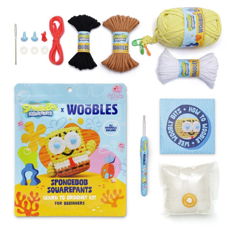 Kit de crochet The Woobles Bob Esponja Principiante 9 cm
