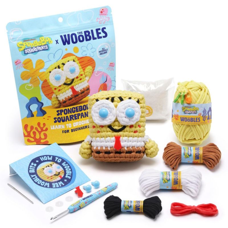 Kit de crochet The Woobles Bob Esponja Principiante 9 cm