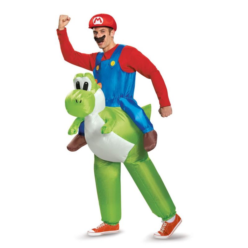 Disfraz Inflable Montable de Yoshi y Mario para Adultos - Super Mario Bros