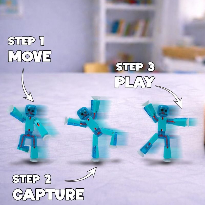 Figura de juguete Zing StikBot – Paquete de 6 – Serie de 2 tonos