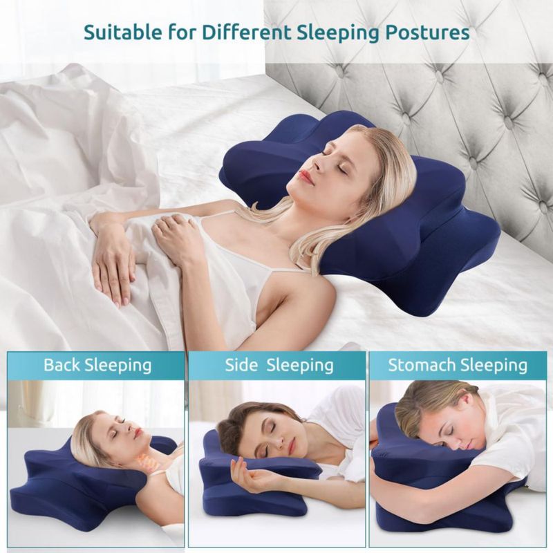 Almohada Cervical DONAMA de Espuma Viscoelástica con Enfriamiento y Soporte