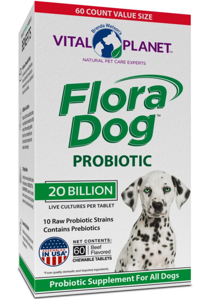 Probiótico para Perro Vital Planet 60 comprimidos 20 mil millones de UFC