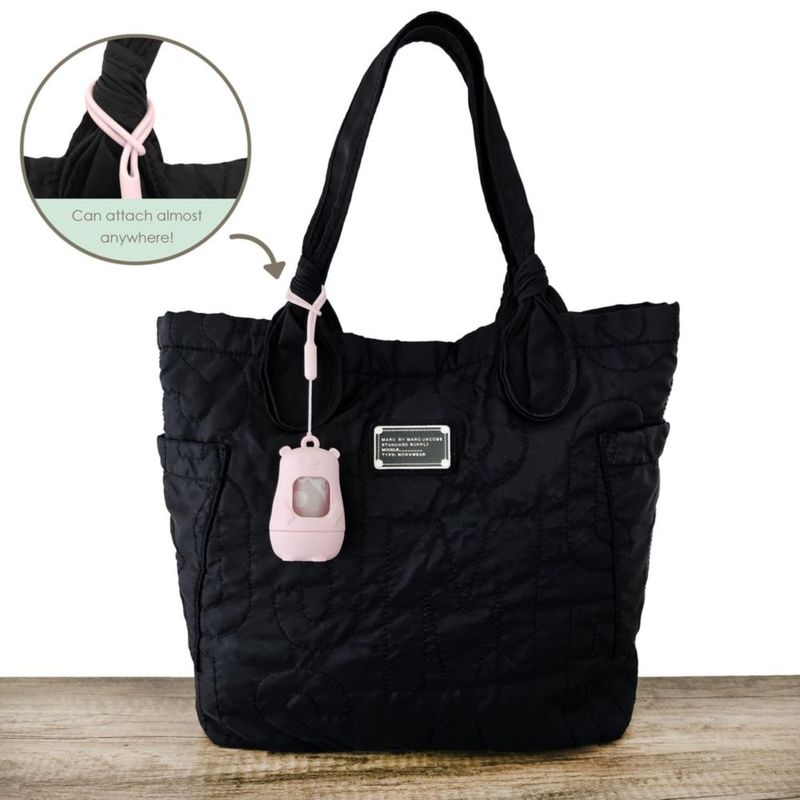 Bolsa de Desechos Moodie 9 x 13 cm Rosa con 15 bolsas y correa