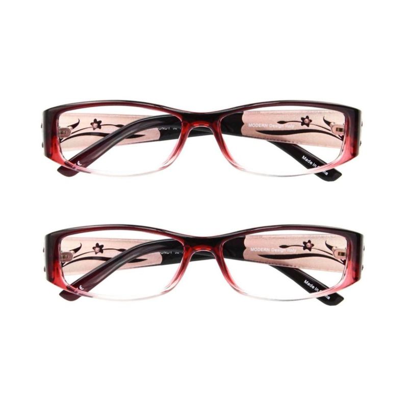 Anteojos de Lectura EYEBOGO Kaylee Burdeos Pack de 2 4.00x