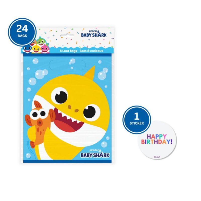 Bolsas de regalo Baby Shark – Pack de 24