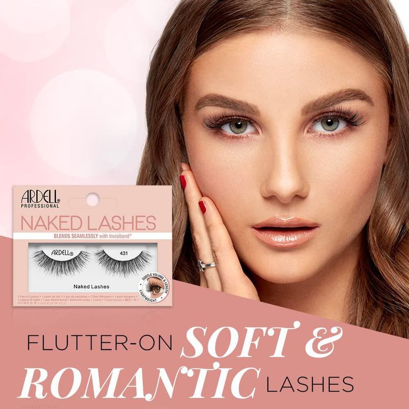 Strip Lashes Ardell Naked Lashes 431 con Invisiband