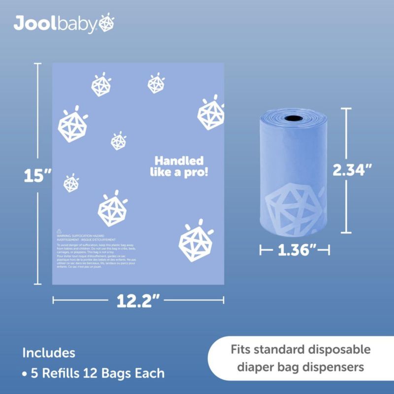 Bolsas de Desecho Jool Baby 60 unidades con aroma a lavanda