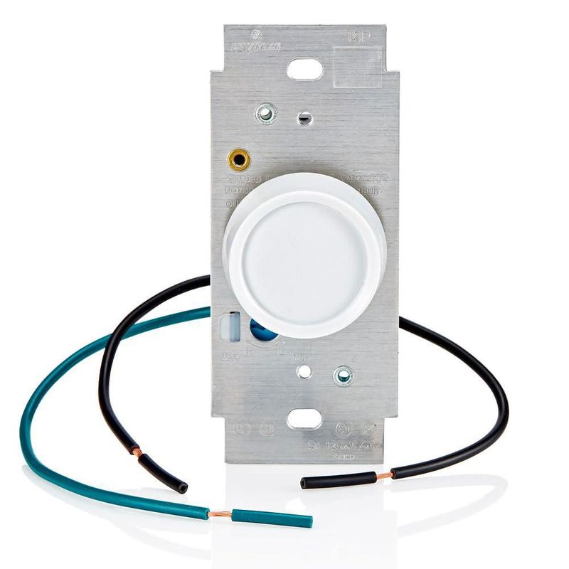 Control de velocidad de ventilador Leviton 5A variable blanco 6616-W